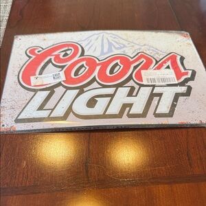 Coors Light Metal Sign